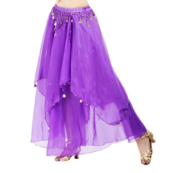 Dansende nederdel Spansk nederdel LILA Lilla Purple