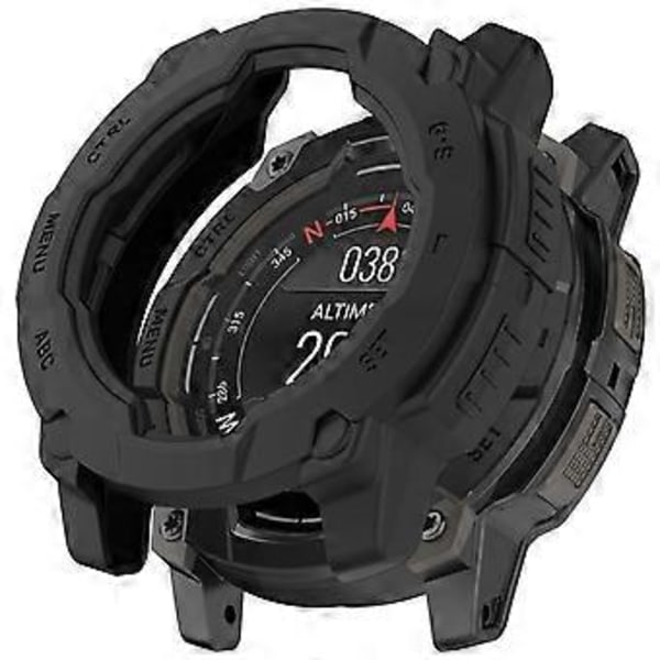 Kompatibelt för Garmin Instinct 3 50mm / Solar 50mm Armored Klockfodral Stöttåligt TPU Robust Skyddsskal