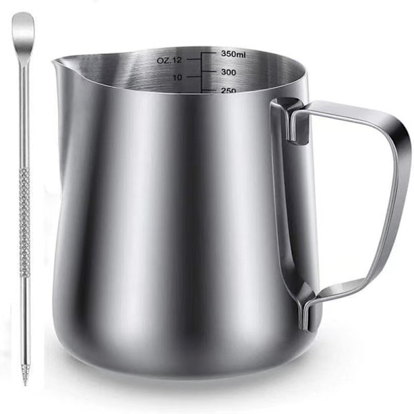 Paris_Mælkeskumningskande 350ml (12oz) Dampkande Rustfrit Stål mælk/kaffe/cappuccino/Latte Art Barista dampkande