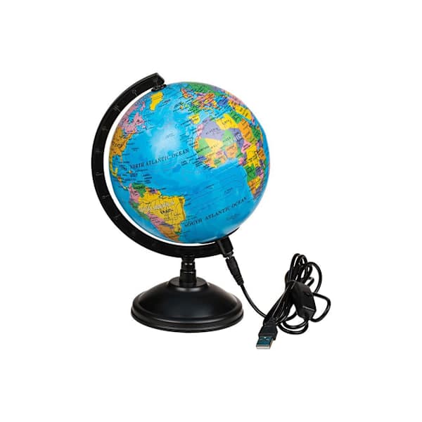 Globuslampe / Globus LED-lampe - 15 cm Blå