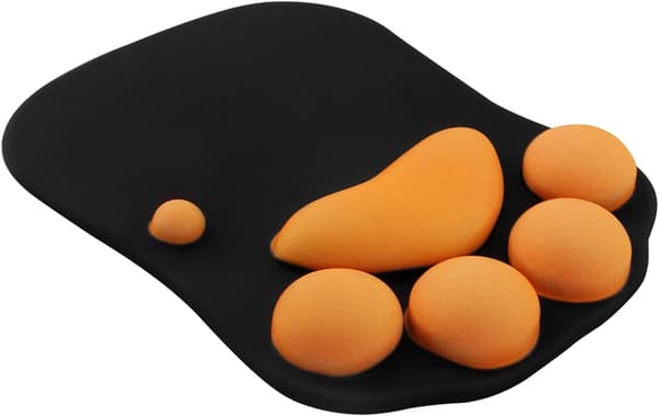 3D søt musematte datamaskin anime myk katt pote musematter håndleddstøtte komfort silikon minneskum spillmusematte matte