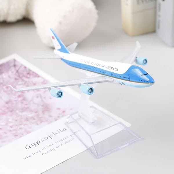 16 CM USA Air Force One Flymodel Boeing 747 Støbt Model