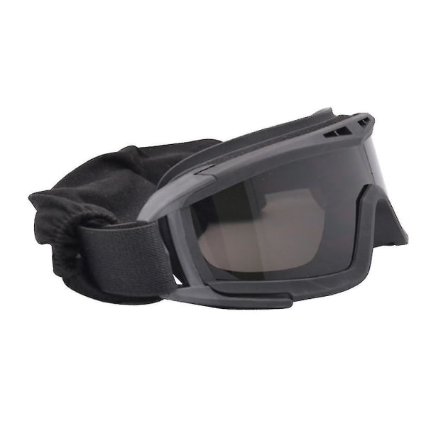 Militærsvarta Airsoft Tactical Goggles