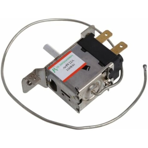 WPF22A 2-pin kjøleskapstermostat m/ 30cm metallisk,.pa