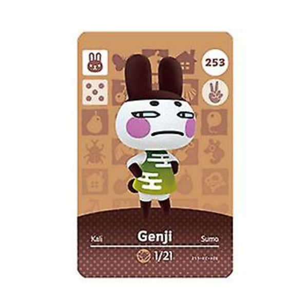 Nfc Game Card For Animal Crossing,ch Amiibo Wii U - 253 Genji