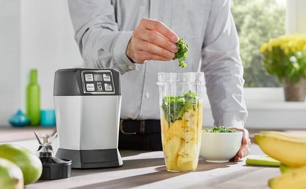 32oz/24oz kop passer til Ninja Blender, med låg & 7-fin ekstraktionsblad, til Nutri Ninja Auto iQ, 4 stk.