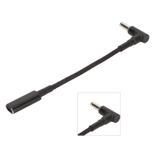 USB C til DC Adapter PD 100W Type C til DC 5,5x3,0 mm Port Adapter Laptop Extension Ladeadapter