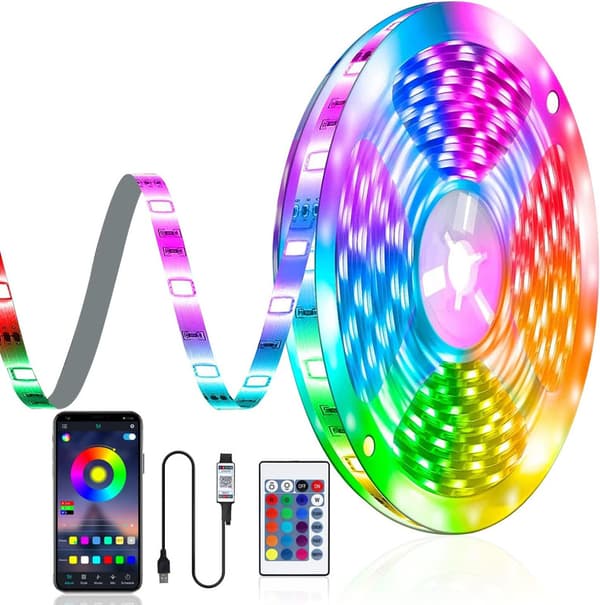 RGB LED-stripe USB 5m LED-stripe LED-dekorasjon
