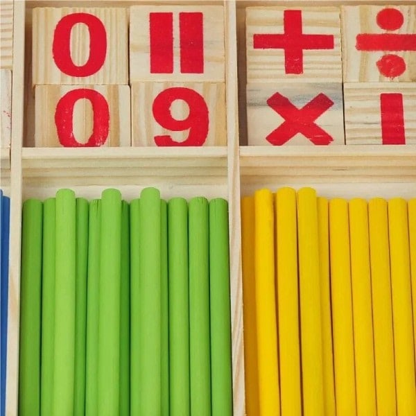 Träutbildning Lärande Hjälpmedel Nummer Matematik Räkna Spel Färgglada Räknestavlar Barn Lärande Utbildning Leksaker