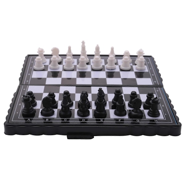 5x5 Tum Schack Portabel Plast Vikbar Bräda Med Magnetiskt Schackspel Mini Schackset Pussel Party.pa