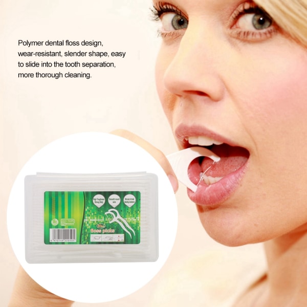 50 stk Tandtråd engangstandstikker Tandrensning Oral hygiejneplejeværktøj