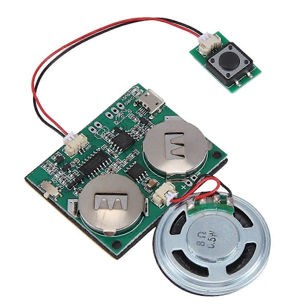 Optagelig Lydmodul Knapstyring Lydchip 8M MP3 WAV Musik Stemmeafspiller Programmerbart Board.pa