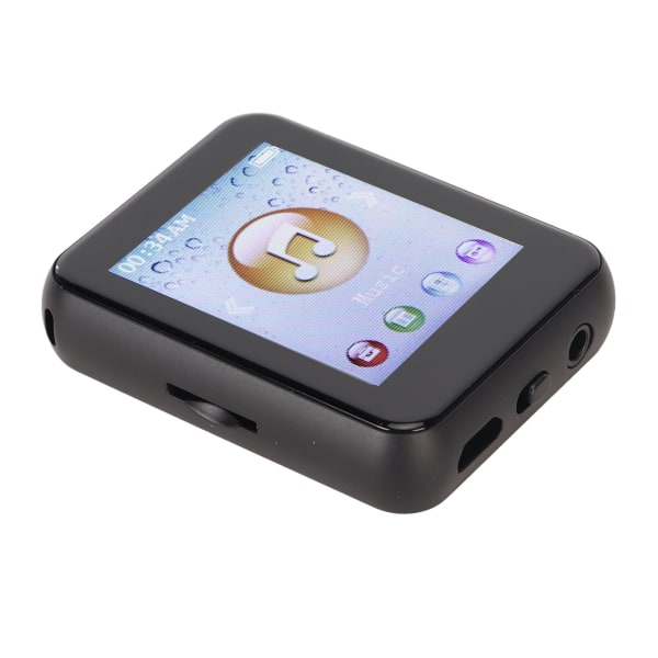 MP3 Bluetooth spelare HiFi Lossless 1,8 tums pekskärmsstöd Inspelning 8G MP3-spelare med högtalare Elektronisk bok Svart