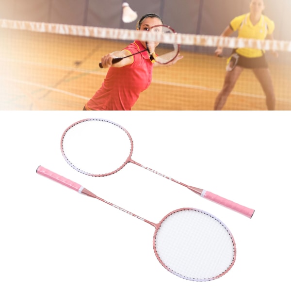Badmintonracketar Rosa Professionella Separata Badmintonracketar i järnlegering för nybörjare Studentutbildning