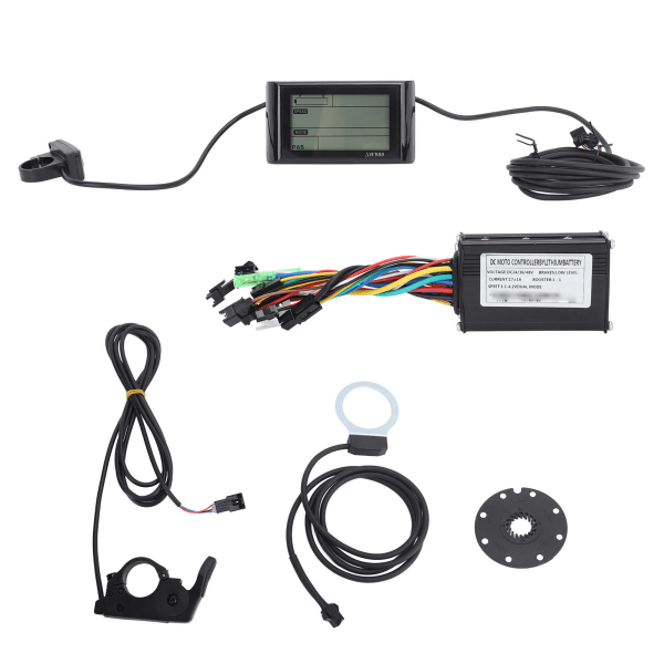 Elcykelkonverteringssæt 3-tilstand 17A-controller SW900 Displaypanel Tommelfingergas FT8C Speed ​​Assist Sensor Motor Controller Kit