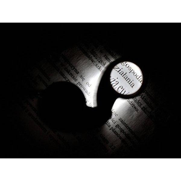 Lupp / Förstoringsglas - 40x Förstoring & LED-lampa