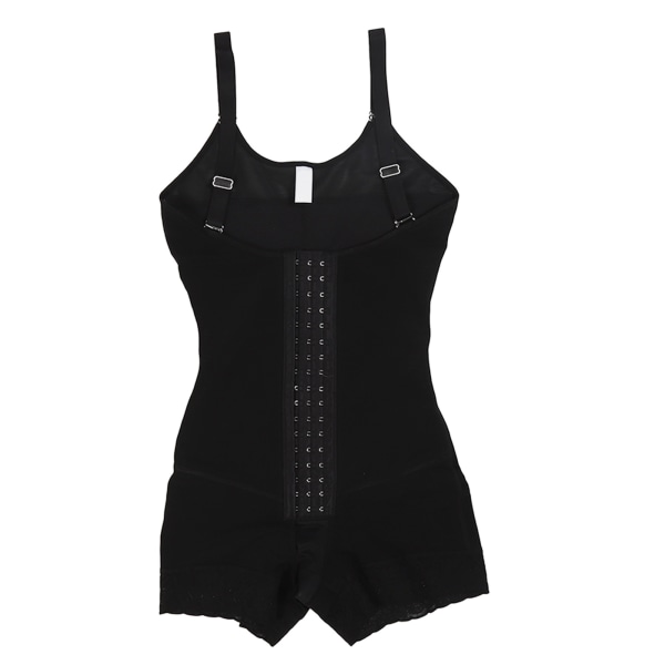 Lår slankere bodysuit Shaper Blondesøm Krok- og øyelukking Stretchy Dame Corsett Shapewear Black XL