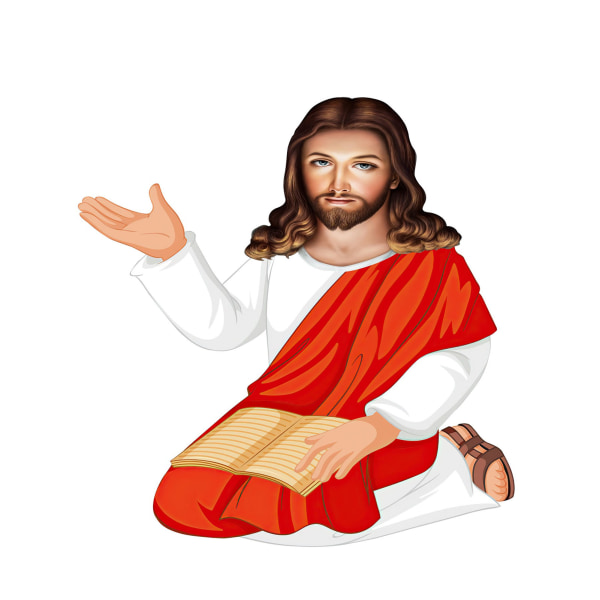 Jesus kastepude 3D digital print Blød behagelig sofapude til alle årstider Sovesofa Bil 30 cm / 11.8in