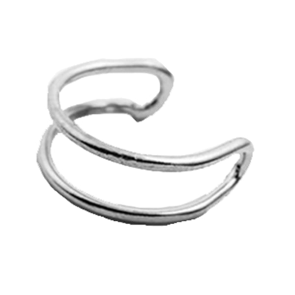Stilfulde U-formede øreclips til kvinder Øreringe Øremanchetter Smykketilbehør (sølv)