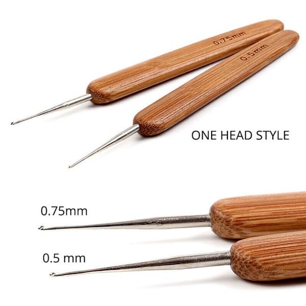 Kroknål Hårfletteprikker 0,5MMSTYLE2 STYLE2 0.5mmStyle2