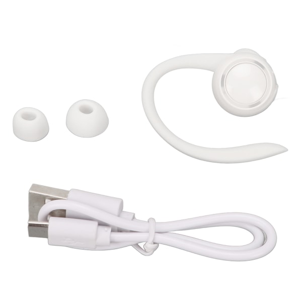 för T10 Trådlös Bluetooth hörlur Vattentät brusreducering Single Ear Bluetooth Headset för Sports Business Vit