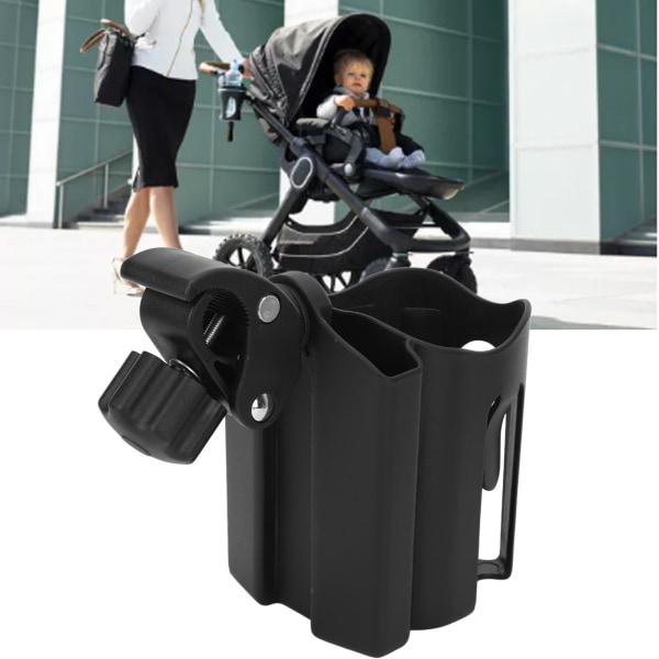 Mugghållare för barnvagn 2 i 1 Stabil fast justering Mugghållare för vandrare Rullstolar Cyklar Vagn Kajaker Motorcyklar