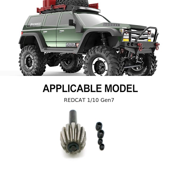 RCGOFOLLOW 1x Stålhärdat redskap för 1/10 Rc Gear Gen7 RC-bil