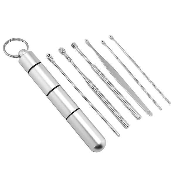 Öronvaxavlägsningssats 7-pack Silver