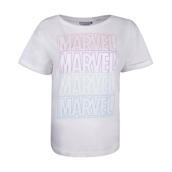 Marvel T-shirt med logotyp för dam/dam S Vit White S dfc2 | Fyndiq