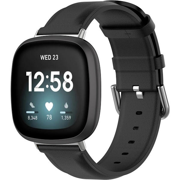 Urrem - Passer til Fitbit Versa 2 Lite - Silikone - Sort