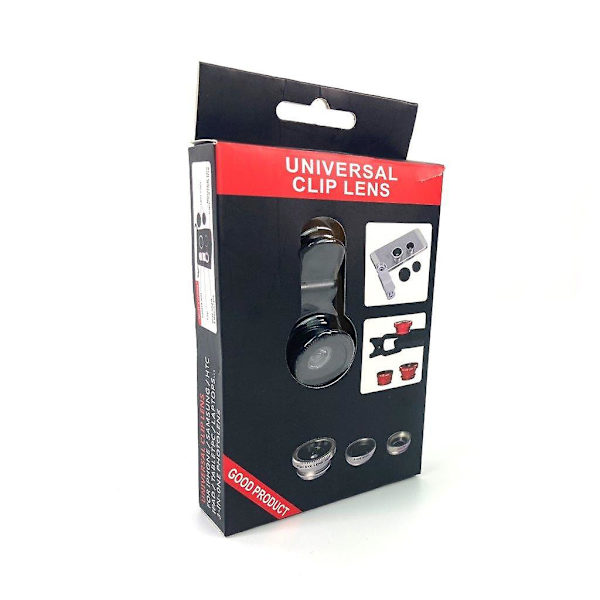Universal clip-on lins 3 i 1