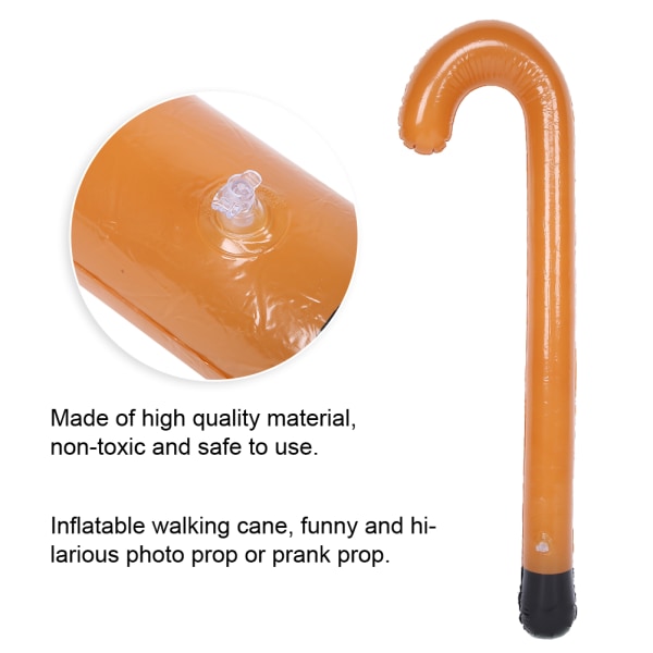 Halloween PVC Oppustelig Blow Up Cane Spadserstok Krykkefest Fancy AccessoryL Spadserstok