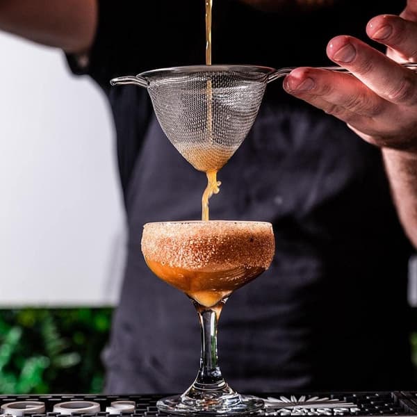 Finmasket cocktailsil - Konisk sil i rustfritt stål