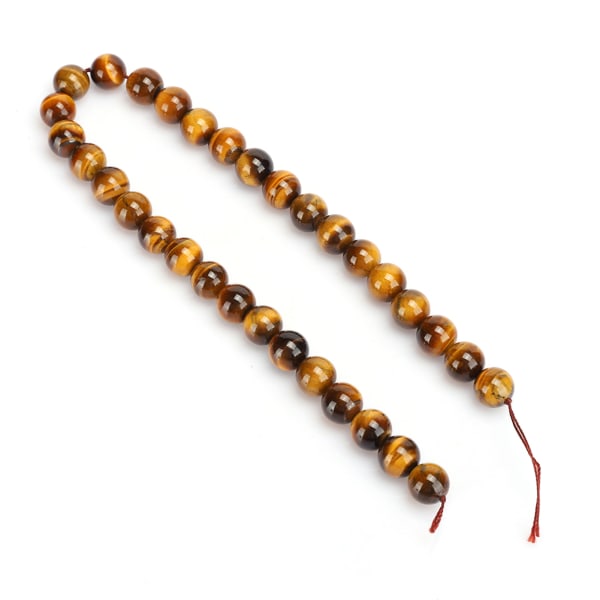 Naturstein Tiger Eye runde perler DIY smykker Armbånd Making Tool Accessory12mm 32stk perler