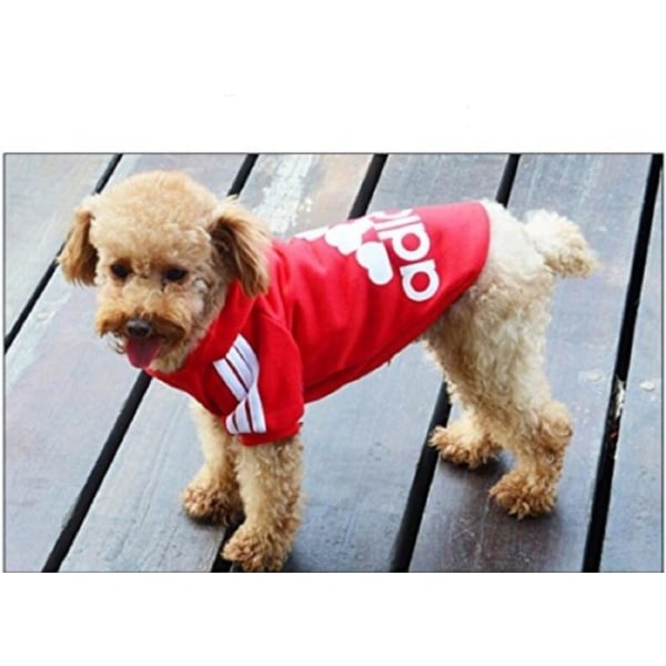 Sport Hund/Kat Hoodie Størrelse S til 9XL 7 Farver Rød M