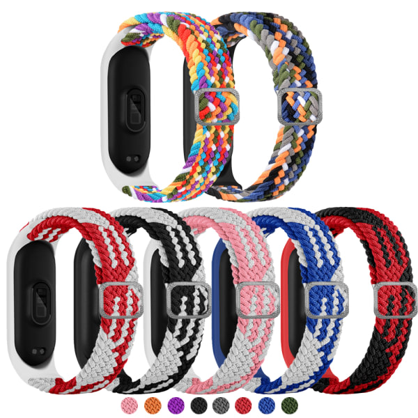 For Xiaomi Mi Band 3/4/5/6 Ranneke Rannekoru sininen&valkoinen blue&white