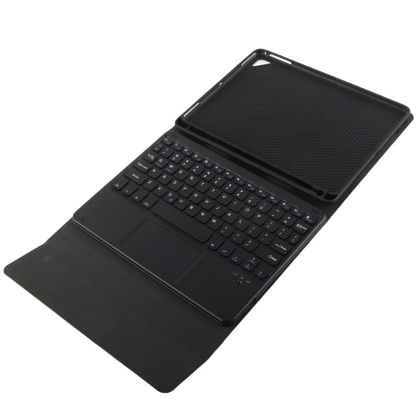 Tastatur for nettbrett Styreflate Magnetisk Auto Sleep Kickstand Blyantholder Trådløst tastatur for IOS Tablet Pro 9.7in Air 2 Black