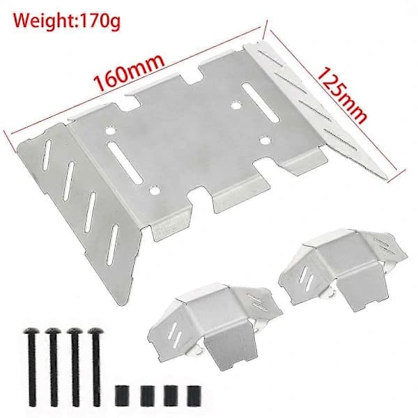 Chassis Armor Beskyttelse Glideplate Kit for AXIAL 1/8 AXP8 GILAMON RC Bil