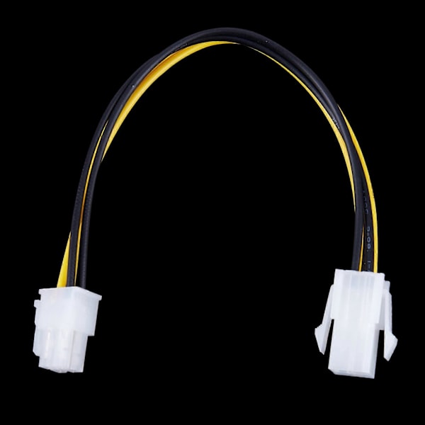 2X 20CM/8 Tum 12V 4-Pin Hane till 4-Pin P4 Hona CPU Strömförsörjningsförlängningskabel.pa