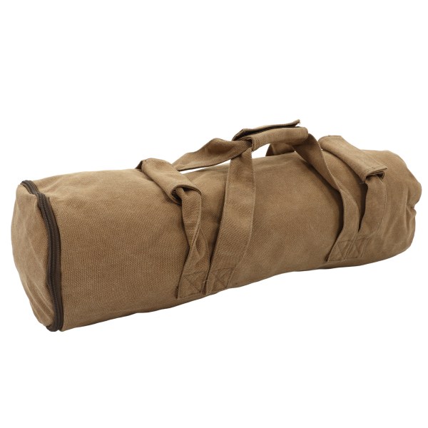 Fitness Sandbag Justerbar Vægt Bærbar Canvas Training Body Sandbag med håndtag til vægtløftning Khaki