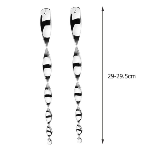 Spiralformad reflekterande fågelskrämma 10-pack Silver 30 cm Silver Silver 30 cm