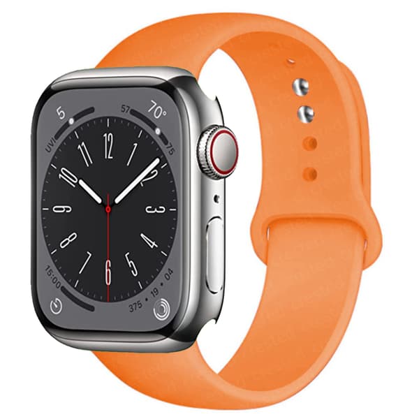 Silikonearmbånd Holdbart Apple Watch 38mm/40mm/41mm Grå Grå m