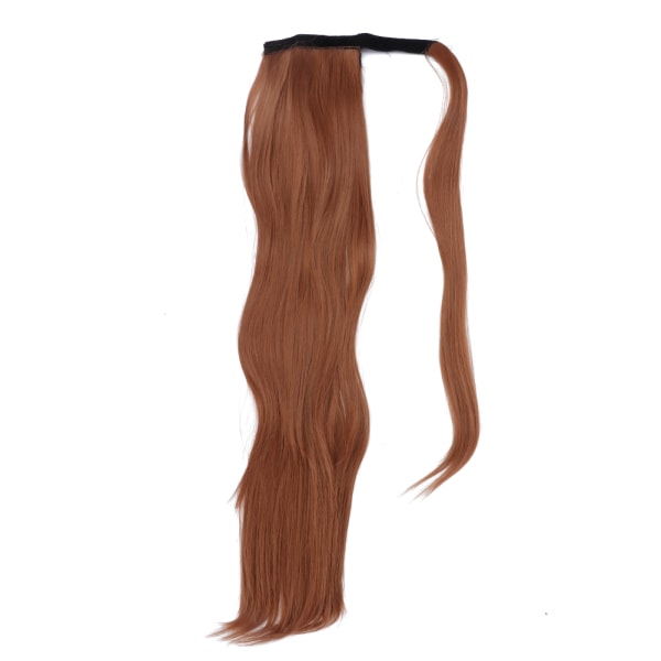 Straight Wrap Around Hair Extension Hestehale paryk Clip i Hestehale Falsk Hair Piece Styling 03#