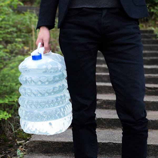 Vattendunk Plastdunk Vattentank Behållare Hopfällbar 540 2-Pack