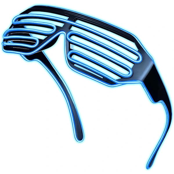 LED-bilelasit 3 vilkkutilalla (sininen valo) Deep Blue
