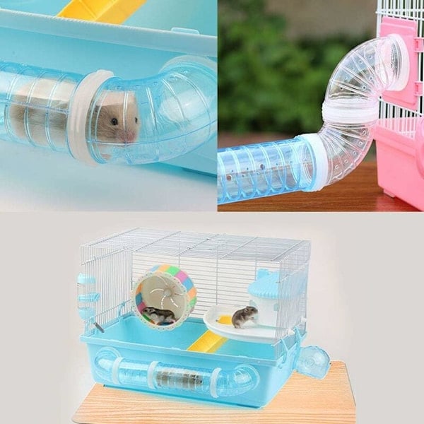 Hamstertunnlar, DIY extern hamstertunnelrör träningsburtillbehör DIY hamstertunnel för hamstrar, möss och andra små husdjur