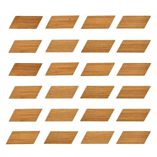 24/48 ST Dockskåpsgolvplattor Träkornsgolv DIAMOND-24ST diamond-24pcs