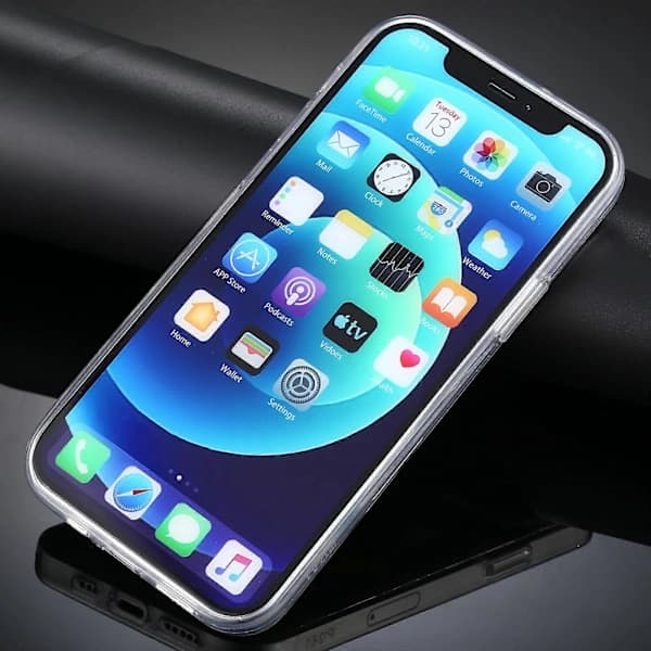 Gypsophila-blomstermønstret TPU-deksel for iPhone 12 mini