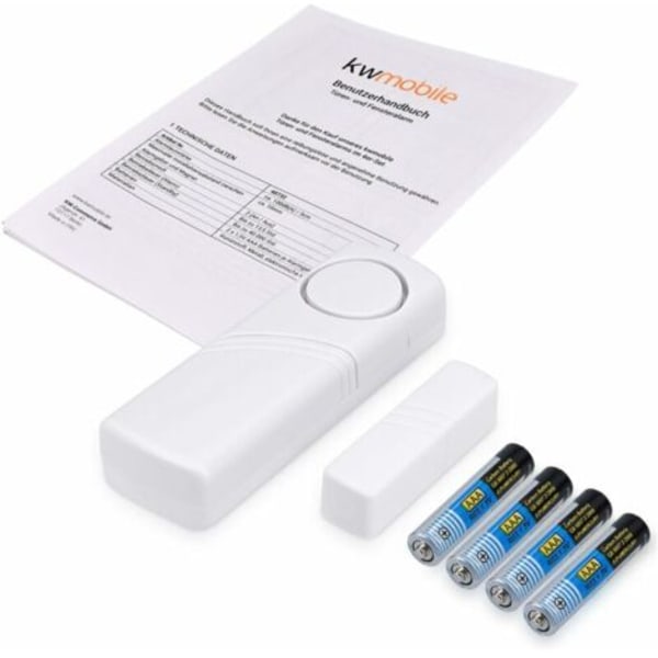 Dörr- och fönsterlarm - 4-pack trådlöst inbrottslarm - Hemsäkerhet mot inbrott - Magnetisk funktion - 100 dB--.pa