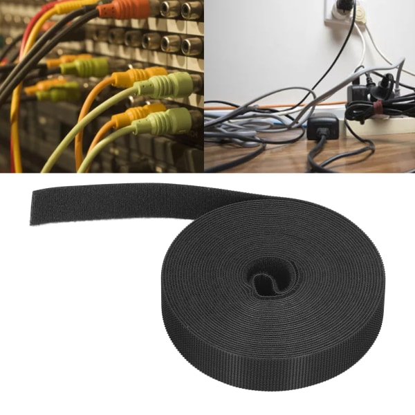 Krog og løkke kabelbindere Multifunktion genanvendelig fastgørelsesnylontape til ledningsstyring 5 meter / 16,4 ft